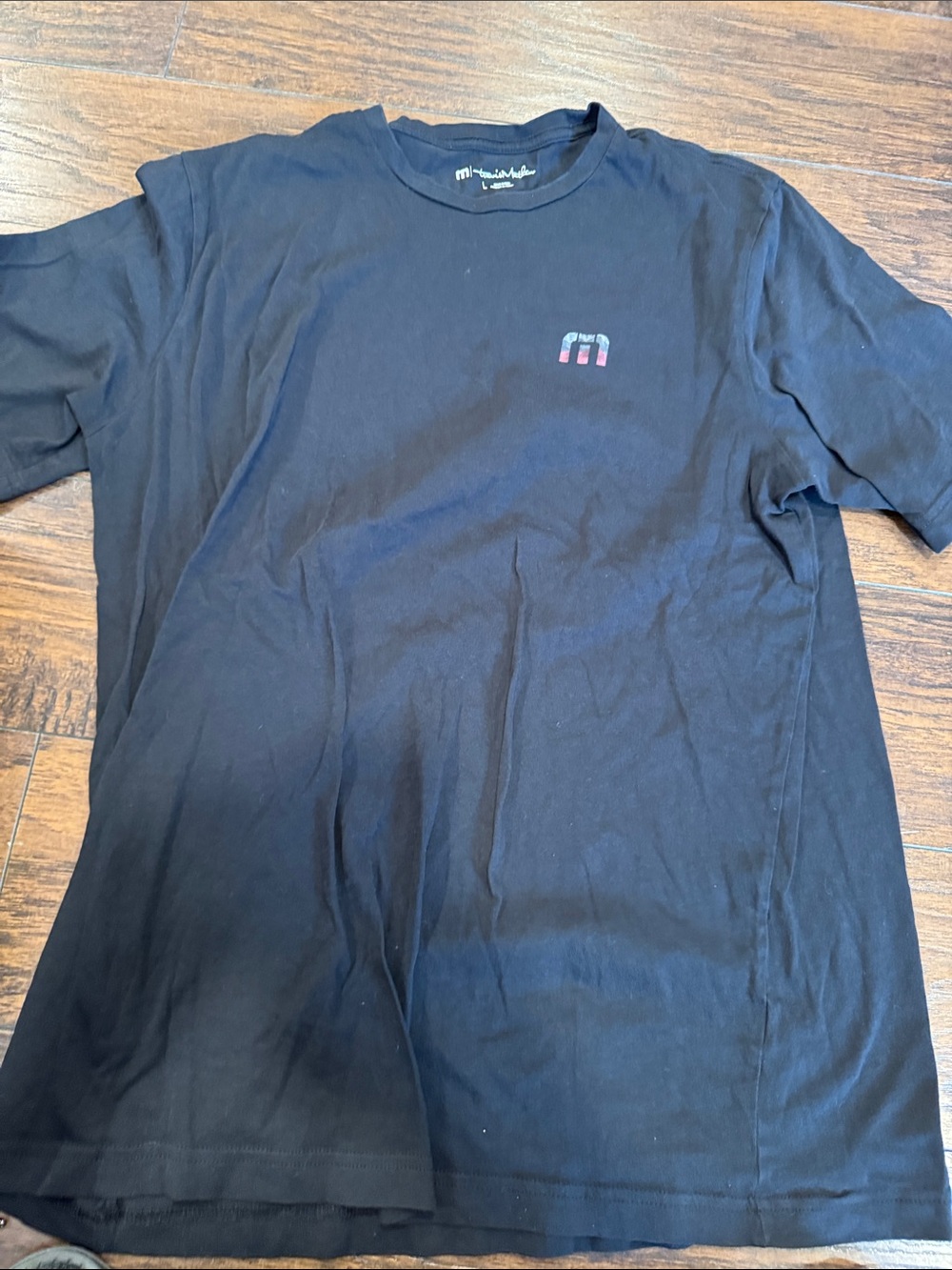 Black Men’s Travis Mathew Logo Crew Neck T-Shirt